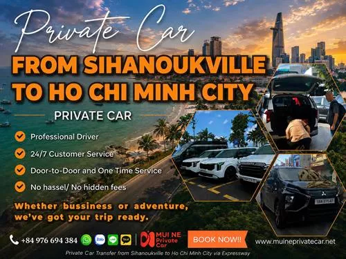 Sihanoukville to Ho Chi Minh City Private Car Transfer